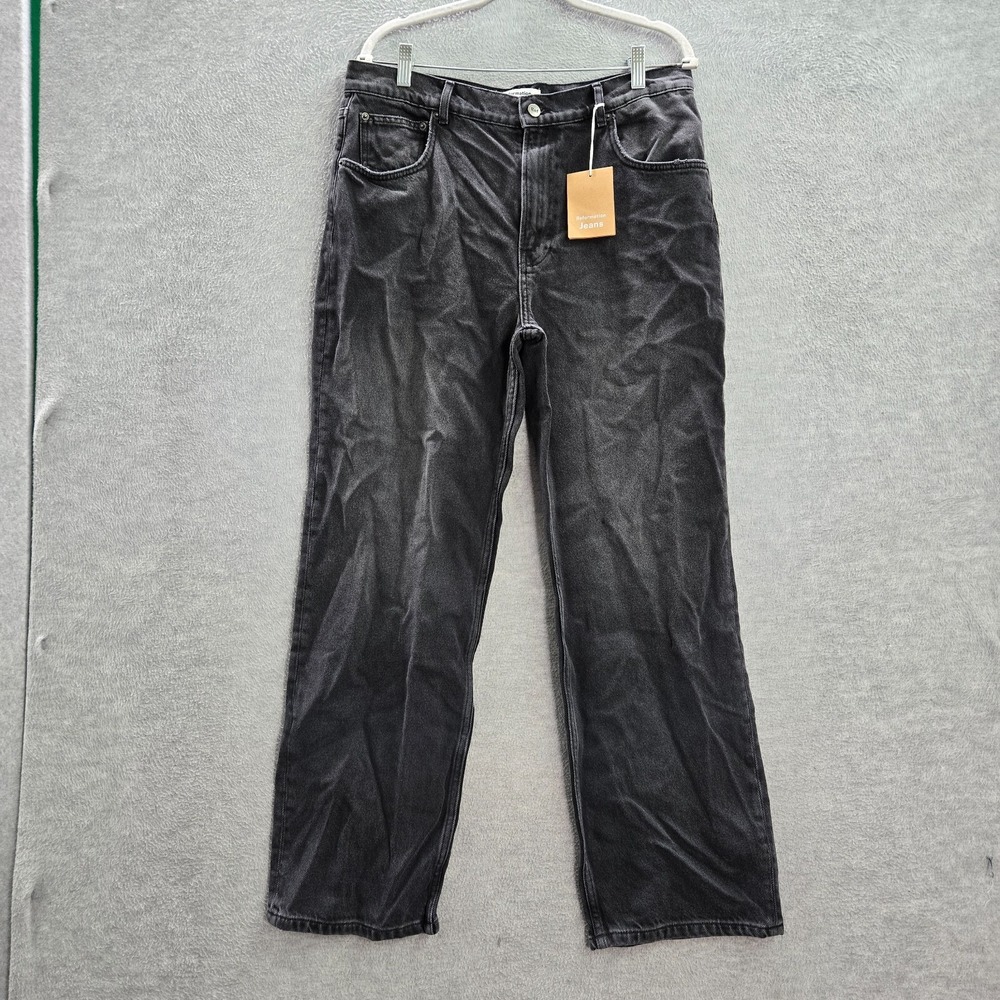 Reformation Women Jeans 31 Gray Denim Vintage High Straight Monterey Organic NWT